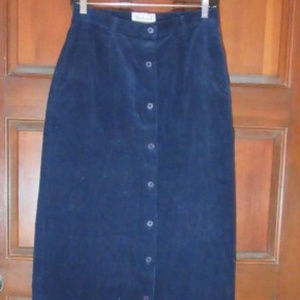 NAVY CORDUROY SKIRT by WESTBOUND Size 8